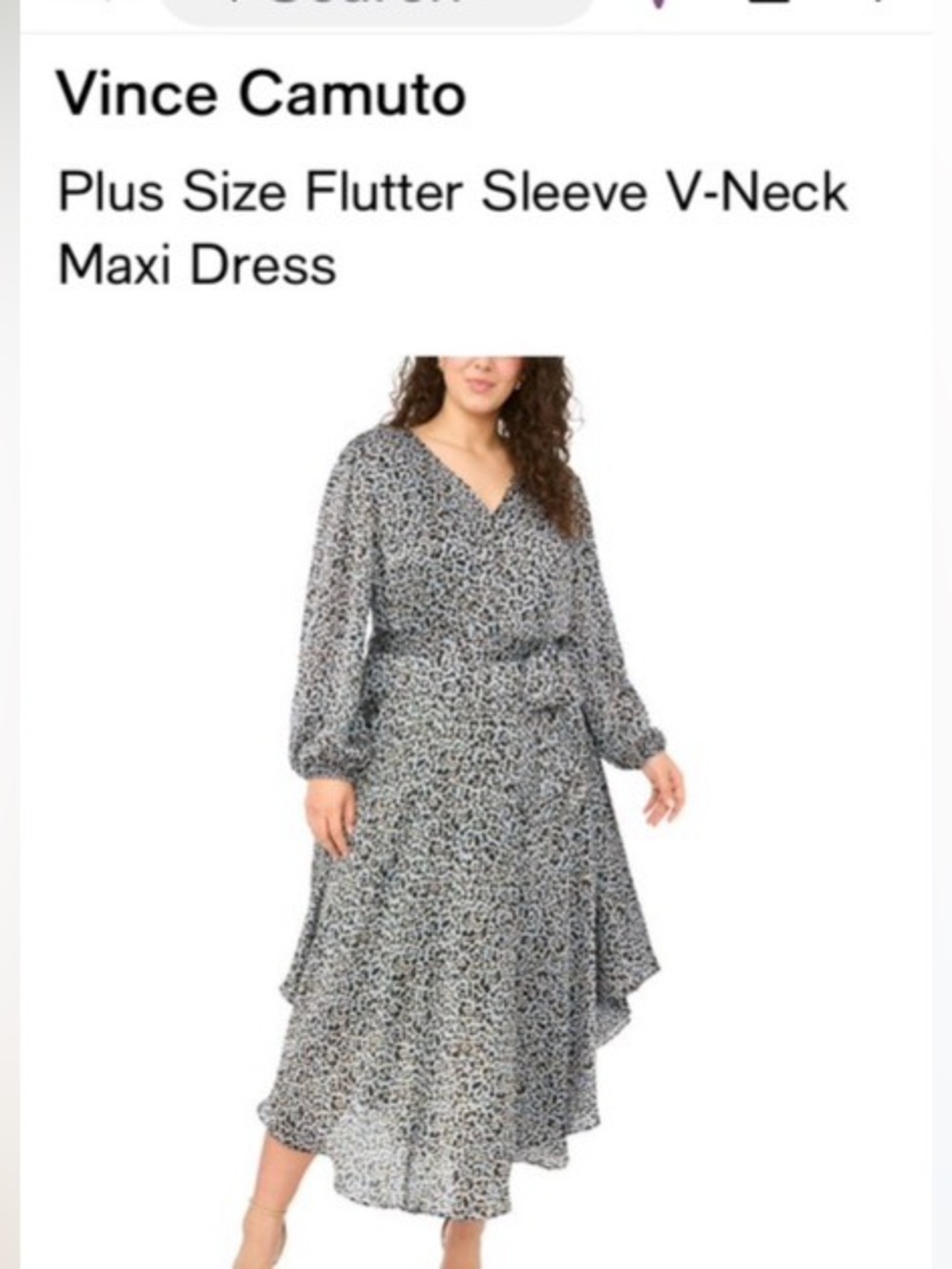 Women's Animal Print Maxi Dress